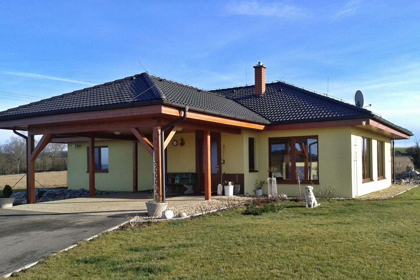 Pohled na rodinný dům Gita