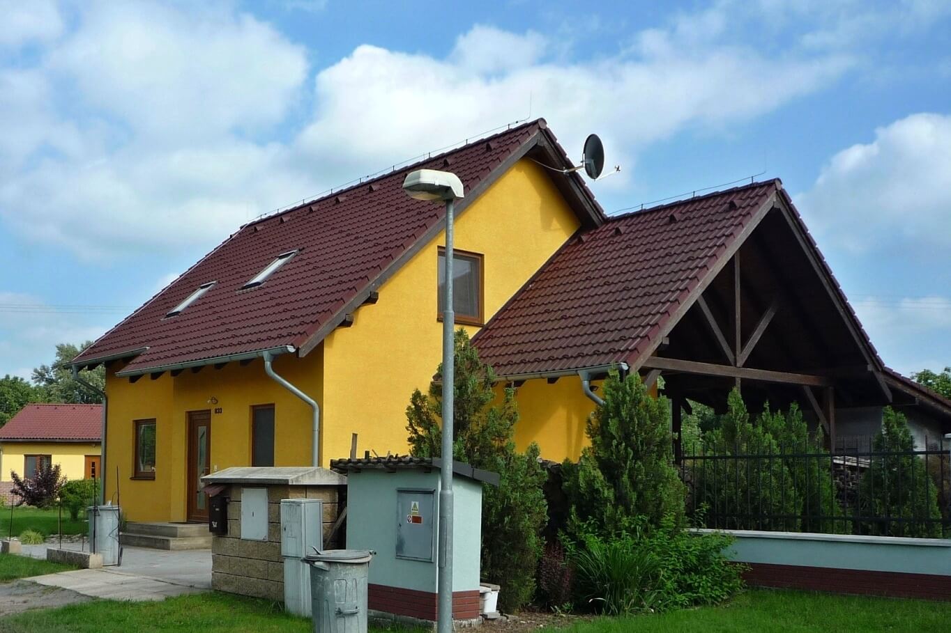 Pohled na rodinný dům Jana