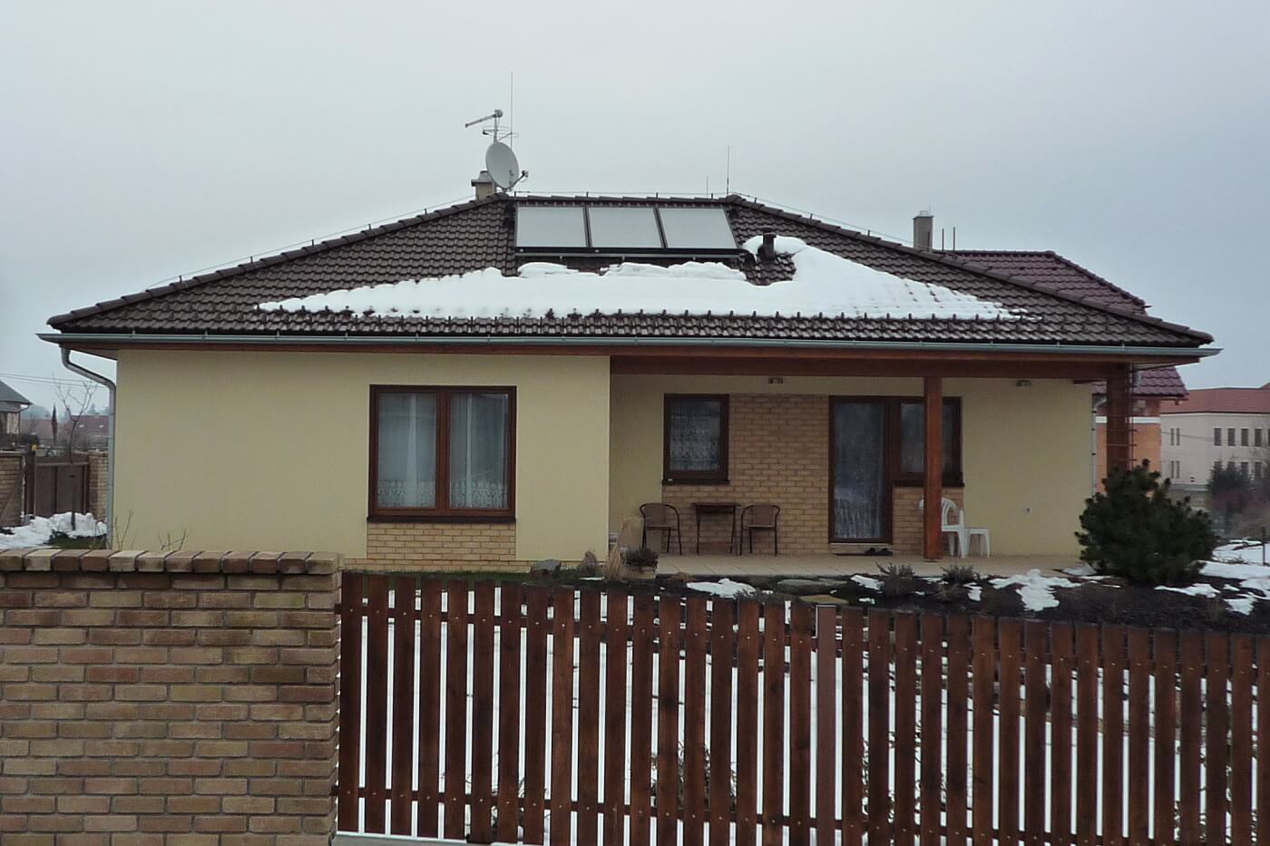 Pohled na rodinný dům Martina