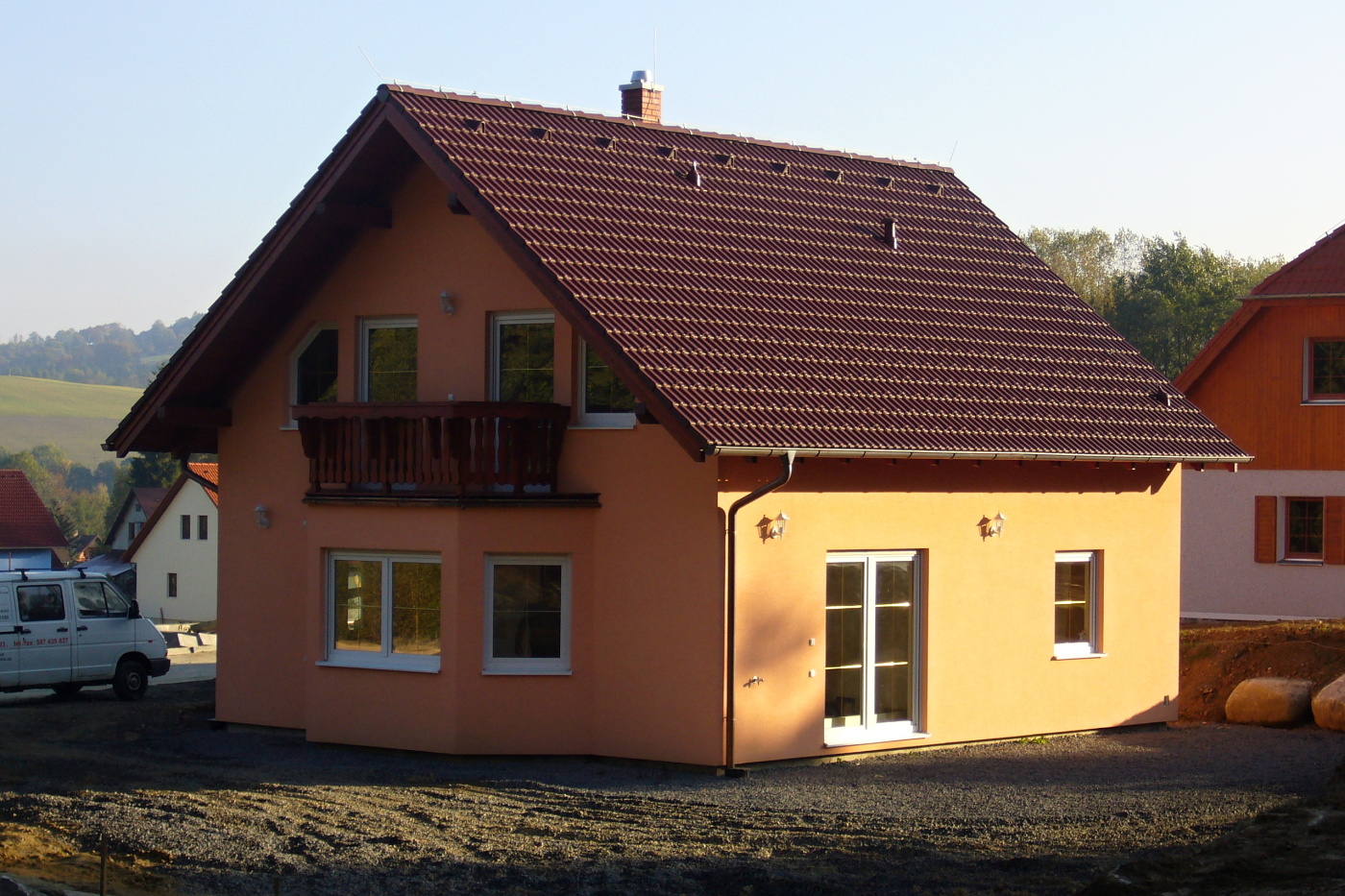 Pohled na rodinný dům Karel
