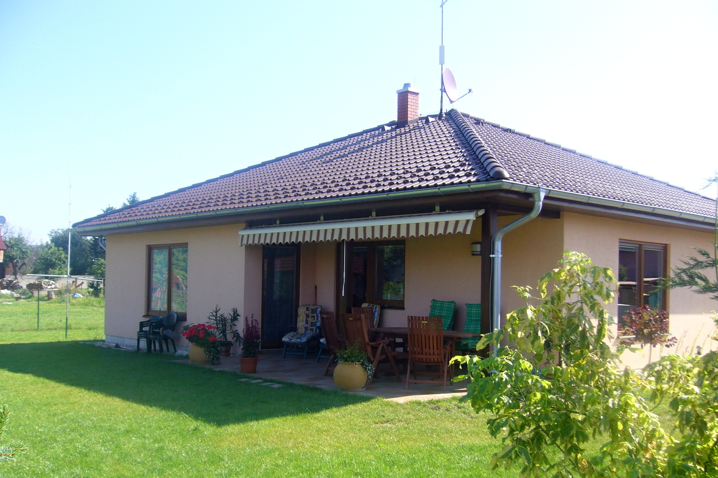 Pohled na rodinný dům Martina