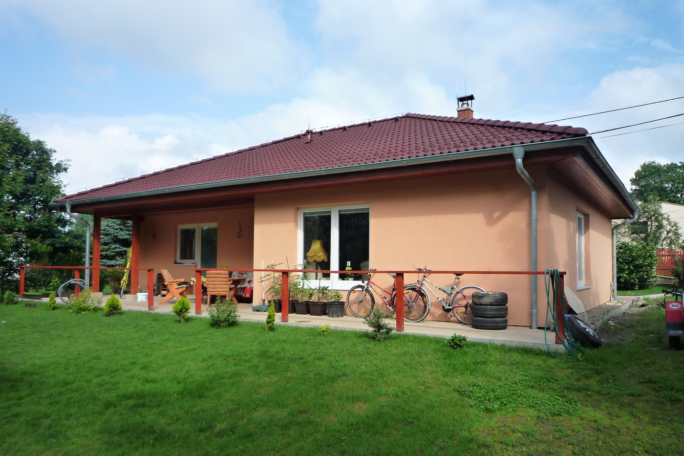 Pohled na rodinný dům Martina